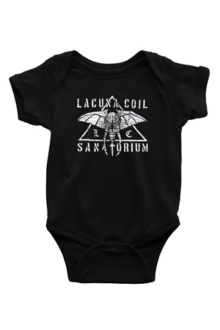 Lacuna Coil Baskılı Siyah Bebek Body - Zıbın