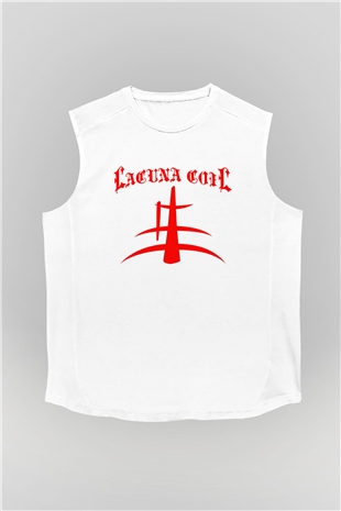 Lacuna Coil Beyaz Unisex Kolsuz Tişört