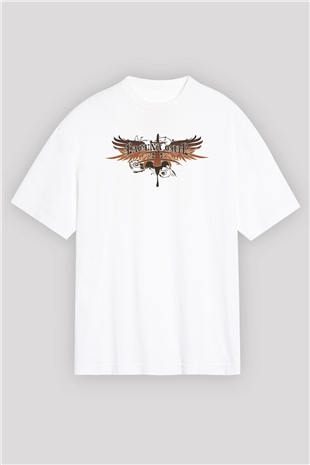 Lacuna Coil Beyaz Unisex Oversize Tişört T-Shirt