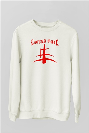 Lacuna Coil Beyaz Unisex Sweatshirt