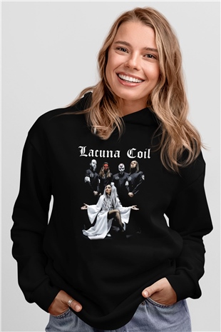 Lacuna Coil Siyah Unisex Hoodie