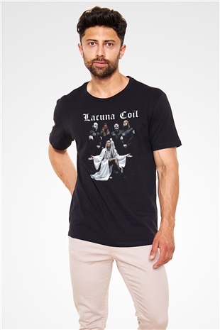 Lacuna Coil Siyah Unisex Tişört T-Shirt - TişörtFabrikası