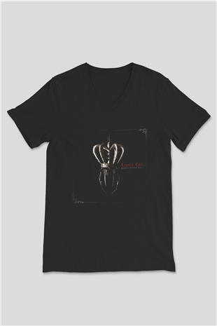 Lacuna Coil Siyah Unisex V Yaka Tişört