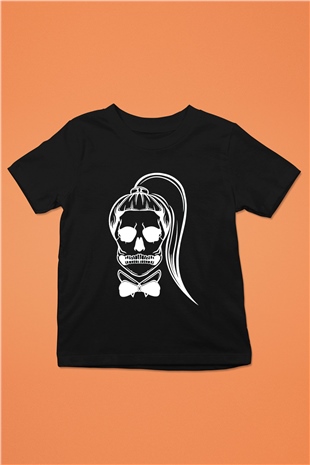 Lady Gaga Baskılı Siyah Unisex Çocuk Tişört