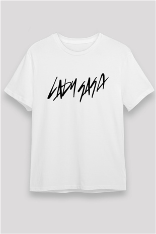 Lady Gaga Beyaz Unisex Tişört T-Shirt - TişörtFabrikası