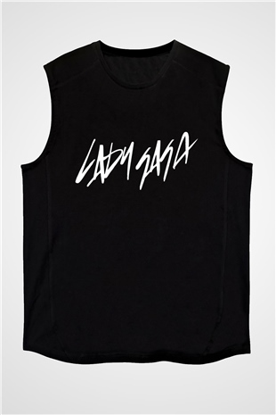 Lady Gaga Siyah Unisex Kolsuz Tişört