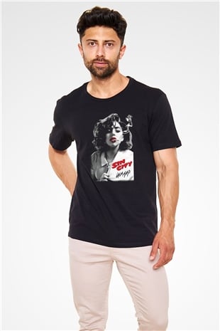 Lady Gaga Siyah Unisex Tişört T-Shirt - TişörtFabrikası