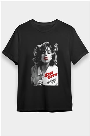 Lady Gaga Siyah Unisex Tişört T-Shirt - TişörtFabrikası