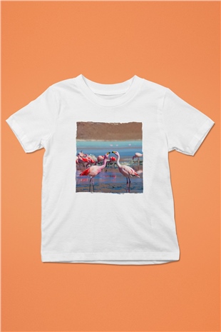 Laguna Colorada Beyaz Unisex Çocuk Tişört