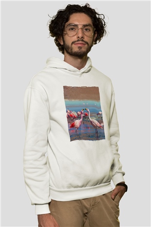 Laguna Colorada Beyaz Unisex Hoodie