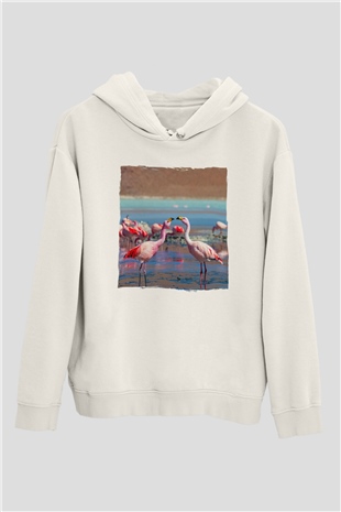 Laguna Colorada Beyaz Unisex Hoodie
