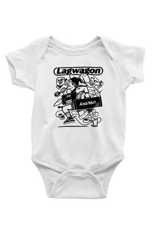 Lagwagon Baskılı Beyaz Unisex Bebek Body - Zıbın