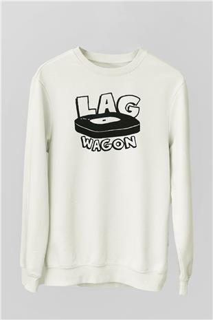 Lagwagon Baskılı Beyaz Unisex Sweatshirt