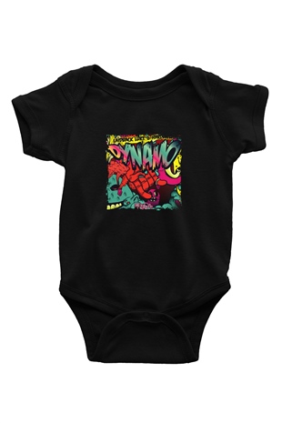 Laidback Luke Baskılı Unisex Siyah Bebek Body - Zıbın