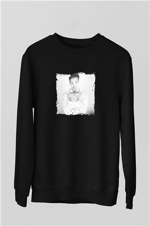 Laidback Luke Baskılı Unisex Siyah Sweatshirt