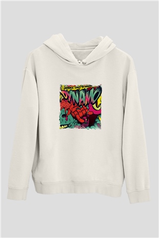 Laidback LukeBaskılı Beyaz Hoodie