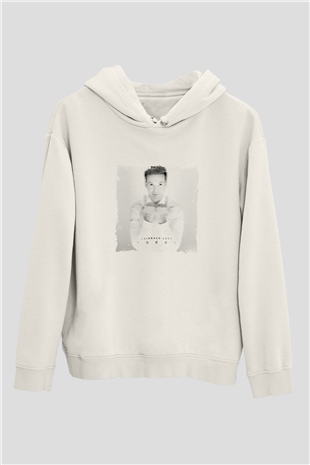 Laidback LukeBaskılı Beyaz Hoodie