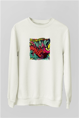 Laidback LukeBaskılı Beyaz Sweatshirt