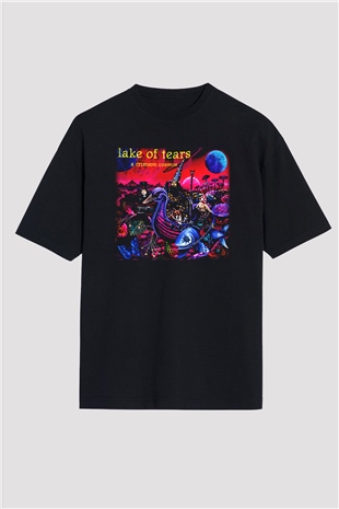 Lake of Tears Siyah Unisex Oversize Tişört T-Shirt