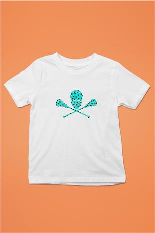 Lakros Baskılı Unisex Beyaz Çocuk Tişört - Tshirt