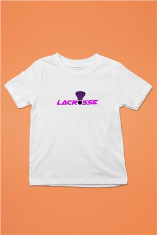 Lakros Baskılı Unisex Beyaz Çocuk Tişört - Tshirt