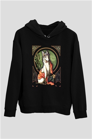 Lama Siyah Unisex Hoodie