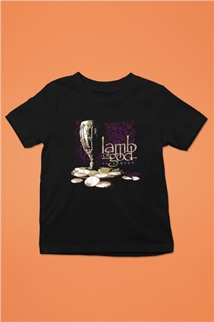 Lamb of God Baskılı Siyah Unisex Çocuk Tişört
