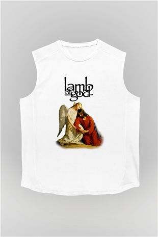 Lamb of God Beyaz Unisex Kolsuz Tişört
