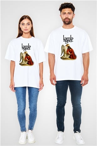 Lamb of God Beyaz Unisex Oversize Tişört T-Shirt