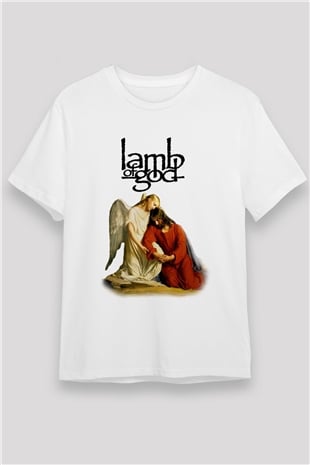 Lamb of God Beyaz Unisex Tişört T-Shirt - TişörtFabrikası