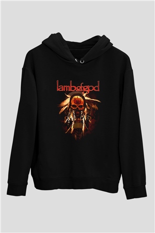 Lamb of God Siyah Unisex Kapüşonlu Sweatshirt
