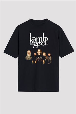 Lamb of God Siyah Unisex Oversize Tişört T-Shirt