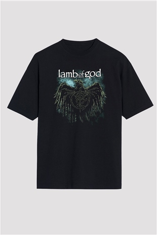 Lamb of God Siyah Unisex Oversize Tişört T-Shirt