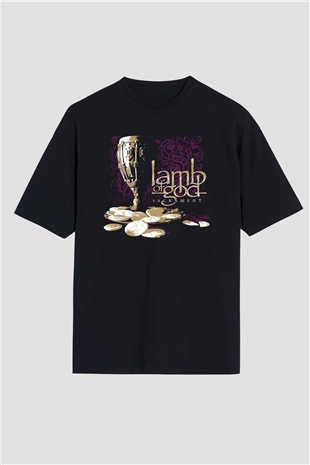Lamb of God Siyah Unisex Oversize Tişört T-Shirt
