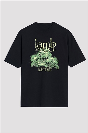 Lamb of God Siyah Unisex Oversize Tişört T-Shirt