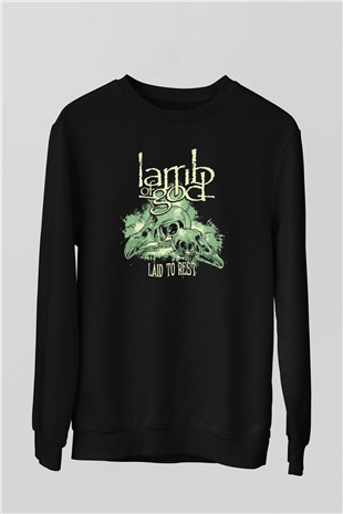 Lamb of God Siyah Unisex Sweatshirt