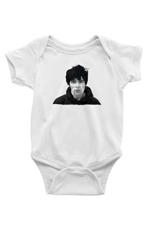 Lan Brown Baskılı Beyaz Unisex Bebek Body - Zıbın