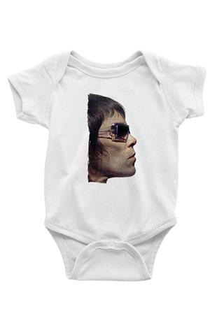 Lan Brown Baskılı Beyaz Unisex Bebek Body - Zıbın