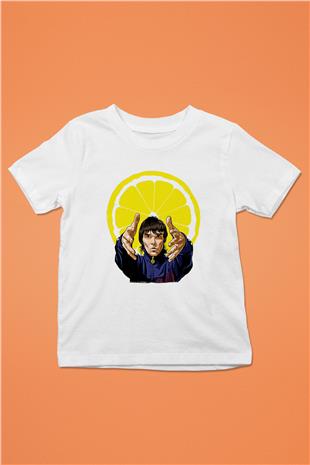 Lan Brown Baskılı Beyaz Unisex Beyaz Çocuk Tişört - Tshirt