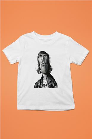 Lan Brown Baskılı Beyaz Unisex Beyaz Çocuk Tişört - Tshirt