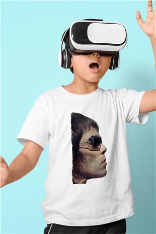 Lan Brown Baskılı Beyaz Unisex Beyaz Çocuk Tişört - Tshirt