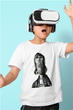 Lan Brown Baskılı Beyaz Unisex Beyaz Çocuk Tişört - Tshirt