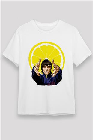 Lan Brown Baskılı Unisex Beyaz Tişört - Tshirt