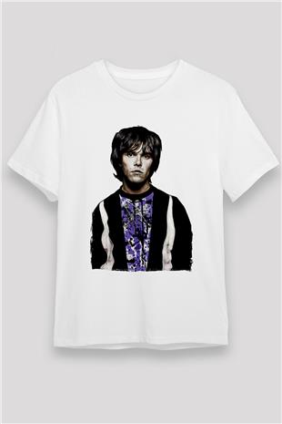Lan Brown Baskılı Unisex Beyaz Tişört - Tshirt