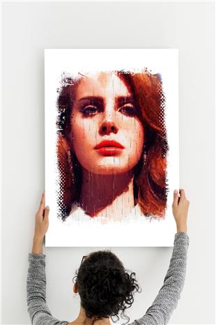 Lana Del Rey Desenli Ahşap Mdf Tablo 40 cm x 60 cm