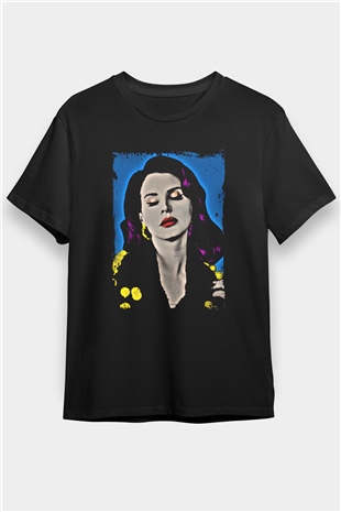 Lana Del Rey Siyah Unisex Tişört T-Shirt - TişörtFabrikası