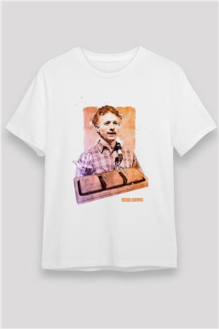 Larry Tesler Baskılı Unisex Beyaz Tişört - Tshirt
