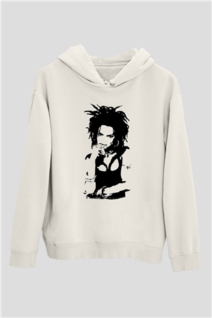 Lauryn Hill Beyaz Unisex Kapüşonlu Sweatshirt