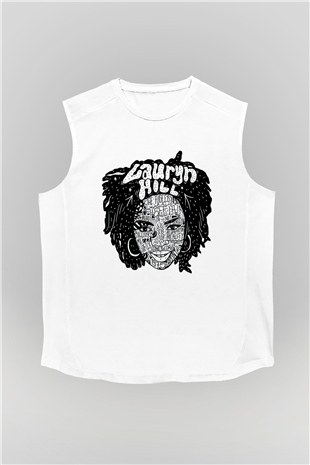 Lauryn Hill Beyaz Unisex Kolsuz Tişört