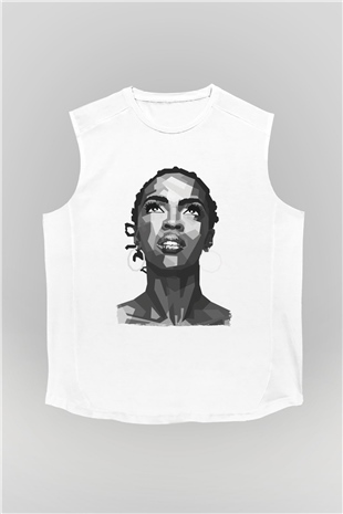 Lauryn Hill Beyaz Unisex Kolsuz Tişört